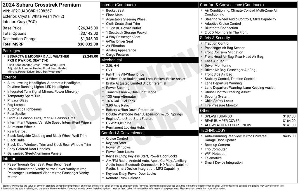 2024 Subaru Crosstrek Premium