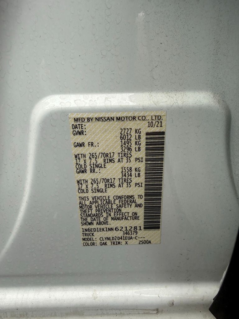 2022 Nissan Frontier PRO-4X