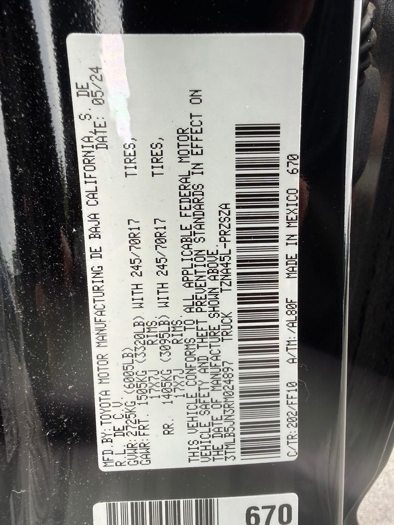 2024 Toyota Tacoma SR5