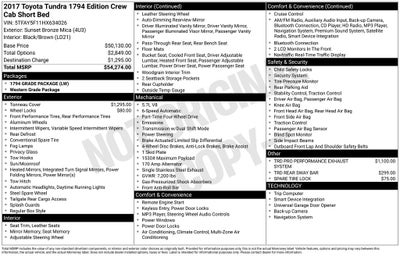 2017 Toyota Tundra 1794 CrewMax