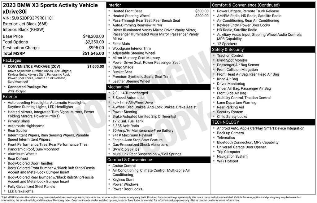 2023 BMW X3 xDrive30i