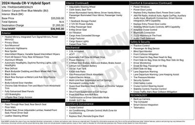 2024 Honda CR-V Sport