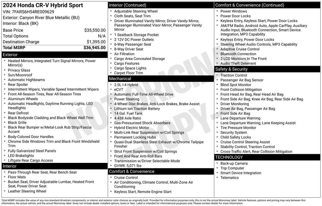 2024 Honda CR-V Sport