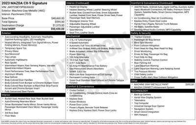 2023 Mazda Mazda CX-9 Signature