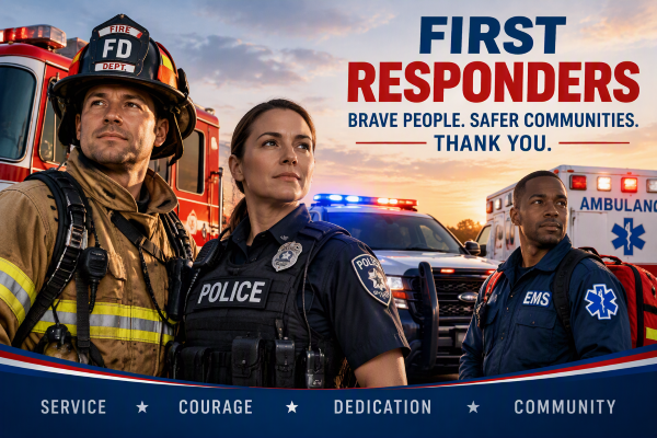 First Responders SAVE 15% Off Service