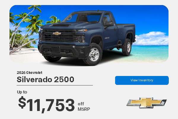 AUGUST 2026 SILVERADO 2500 MOBILE BANNER